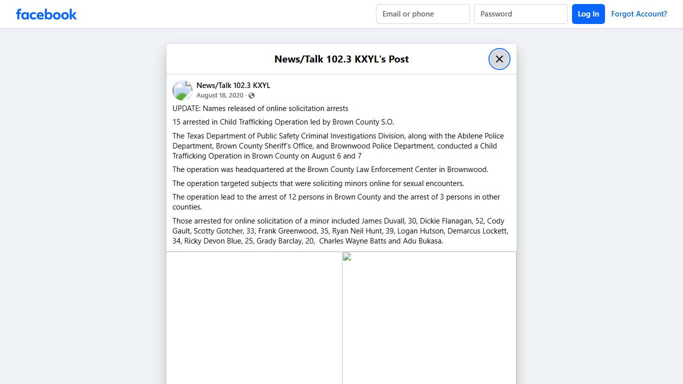 UPDATE: Names released of online... - News/Talk 102.3 KXYL Facebook